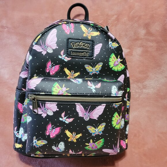 Loungefly Handbags - Loungefly Pokemon Winged Insect Bug Butterfly Faux Leather Mini Backpack NWT